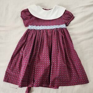 Vintage Geometric Floral Dress 5t